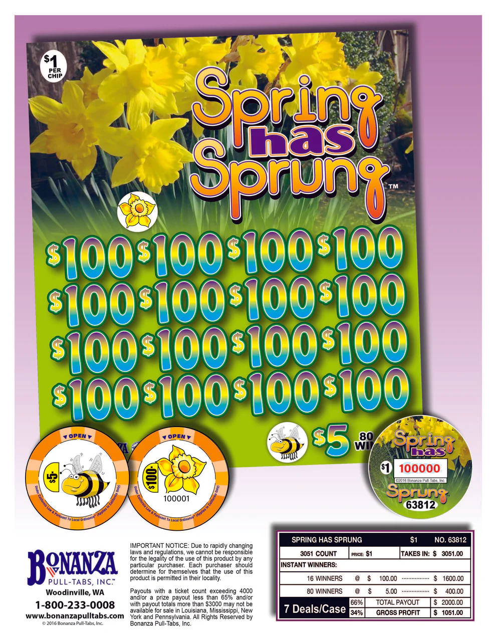 SPRING HAS SPRUNG 3,051 ct Chip