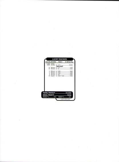 LUCKY DUCKIES 12,000 ct Jar Ticket