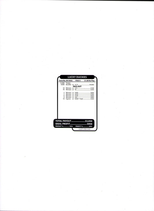 LUCKY DUCKIES 12,000 ct Jar Ticket