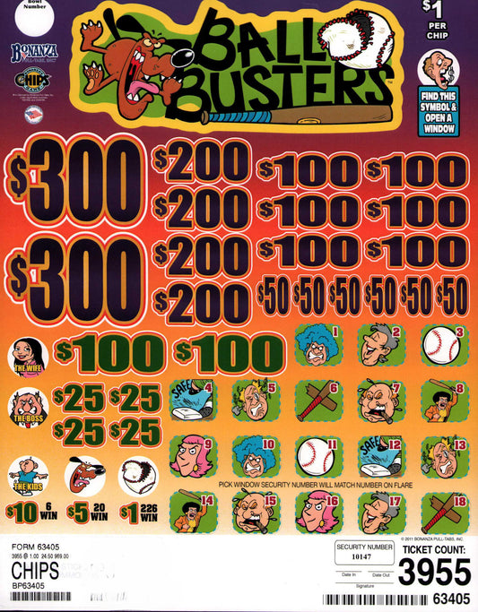 BALL BUSTERS 3,955 ct Chip