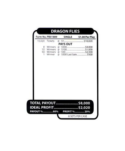 DRAGON FLIES 10,020 ct Jar Ticket