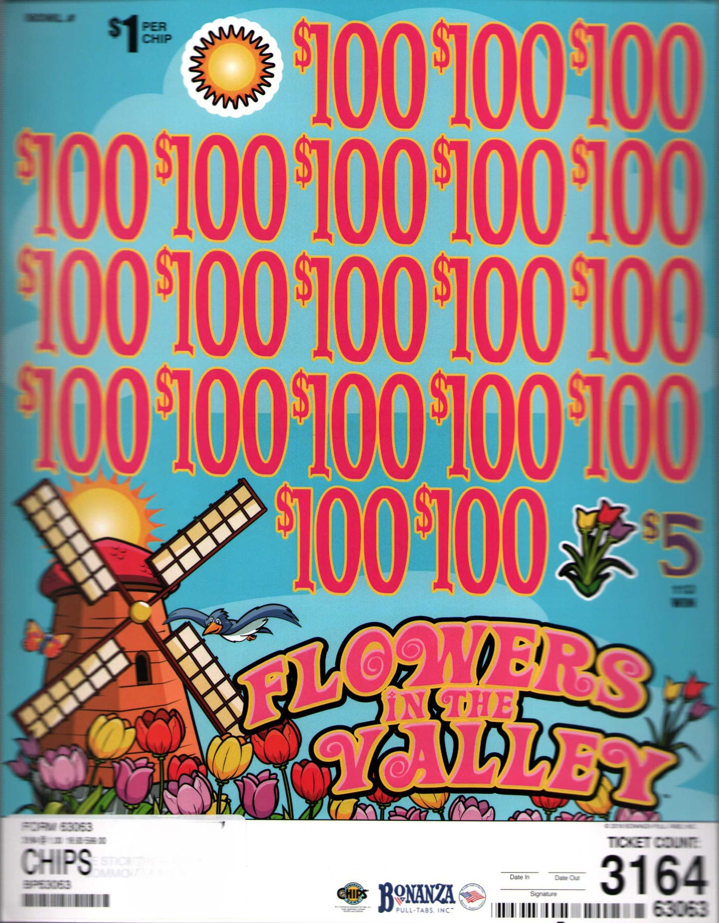 FLOWERS IN THE VALLEY 3,164 ct Chip