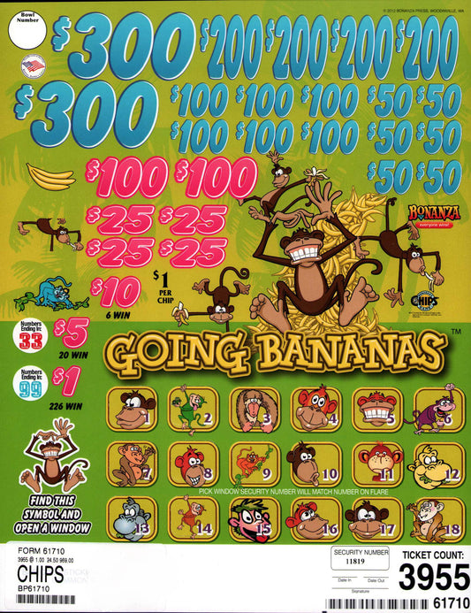 GOING BANANAS 3,955 ct Chip