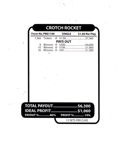 CROTCH ROCKET 7,360 ct Jar Ticket