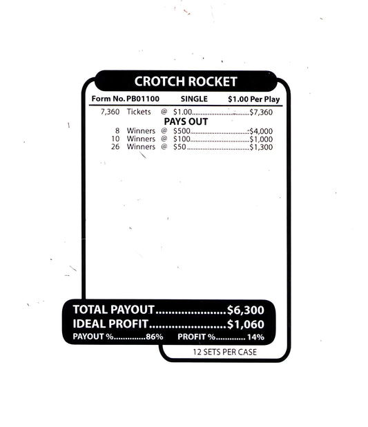 CROTCH ROCKET 7,360 ct Jar Ticket
