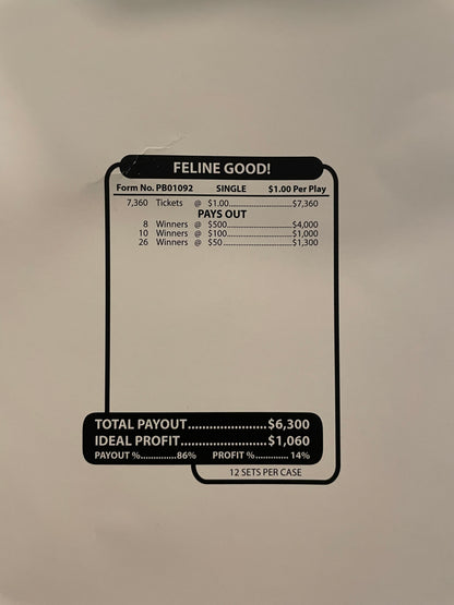 FELINE GOOD 7,360 ct Jar Ticket