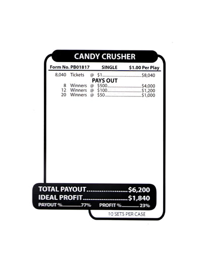 CANDY CRUSHER 8,040 ct Jar Ticket