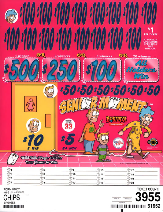 SENIOR MOMENT 3,955 ct Chip