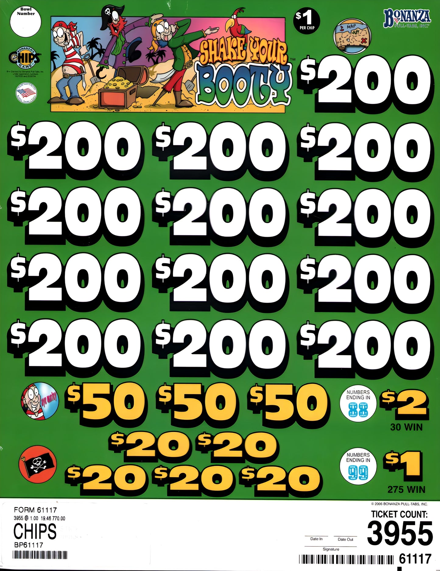 SHAKE YOUR BOOTY 3,955 ct- Chip