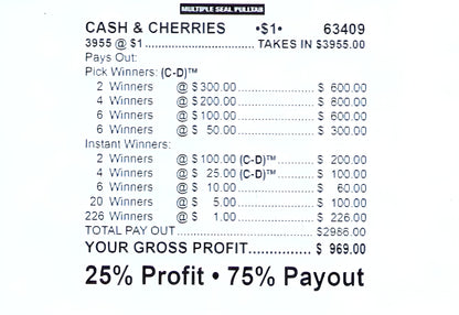 CASH & CHERRIES 3,955 ct Chip