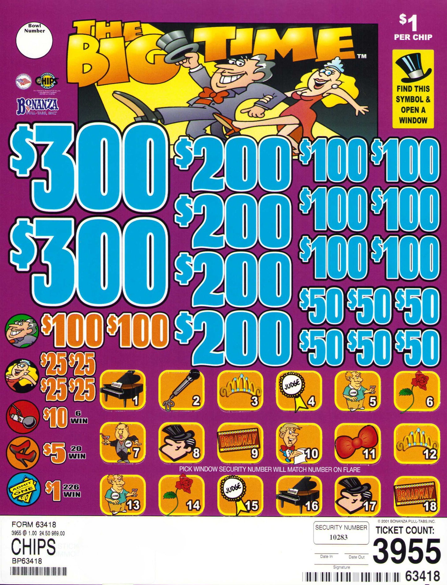 THE BIG TIME 3,955 ct Chip