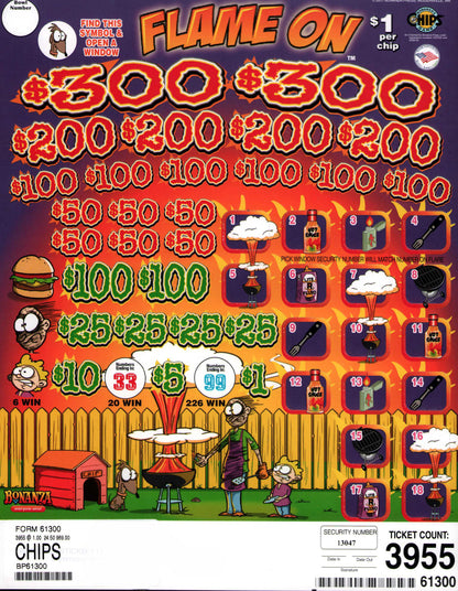 FLAME ON 3,955 ct- Chip