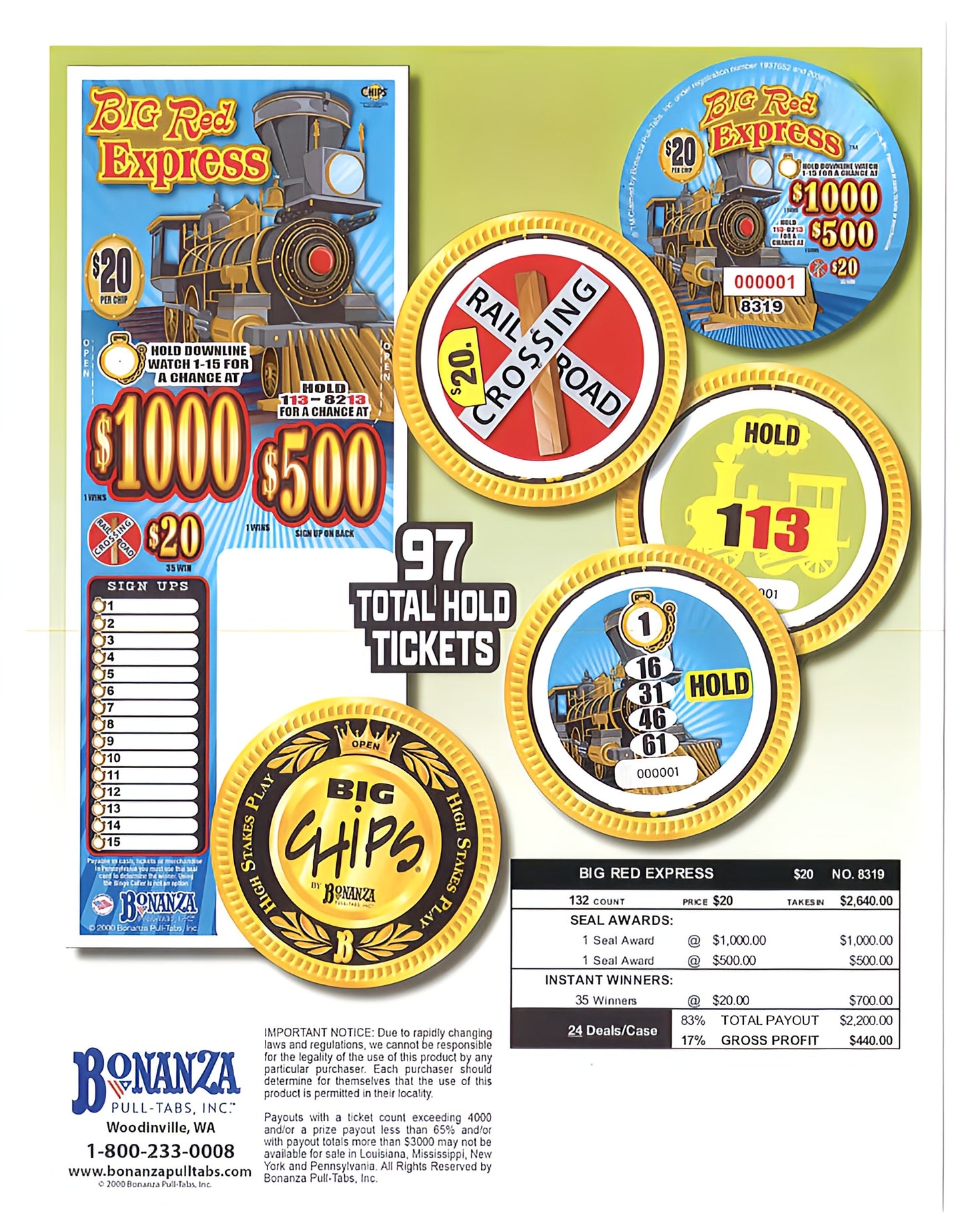 BIG RED EXPRESS 132 ct- Chip