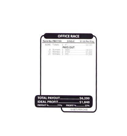 OFFICE RACE 8,040 ct Jar Ticket