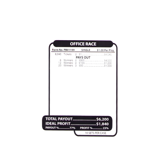 OFFICE RACE 8,040 ct Jar Ticket