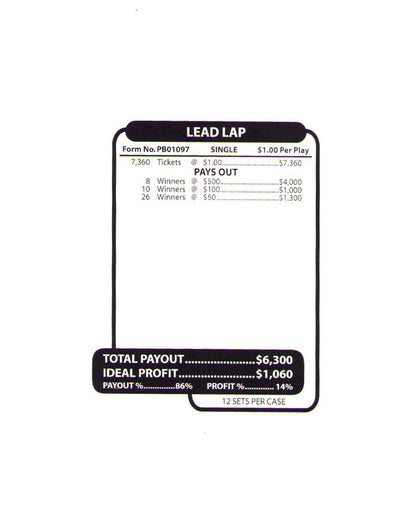 LEAD LAP 7,360 ct Jar Ticket