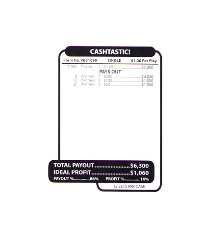 CASHTASTIC 7,360 ct Jar Ticket