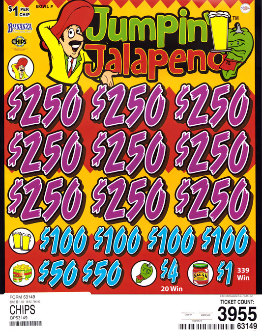 JUMPIN JALAPENO 3,955 ct Chip