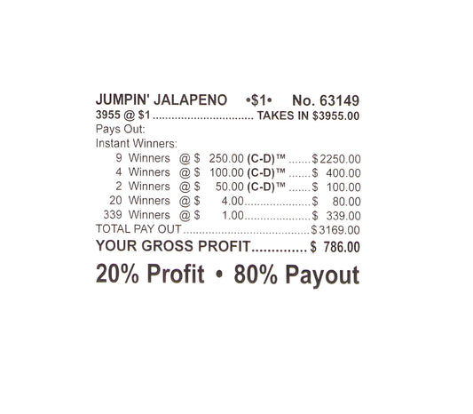 JUMPIN JALAPENO 3,955 ct Chip