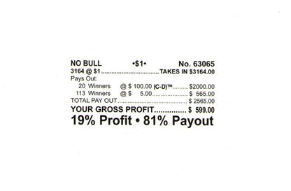 NO BULL 3,164 ct Chip