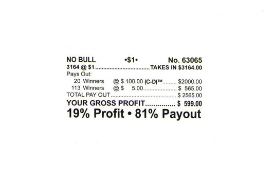 NO BULL 3,164 ct Chip