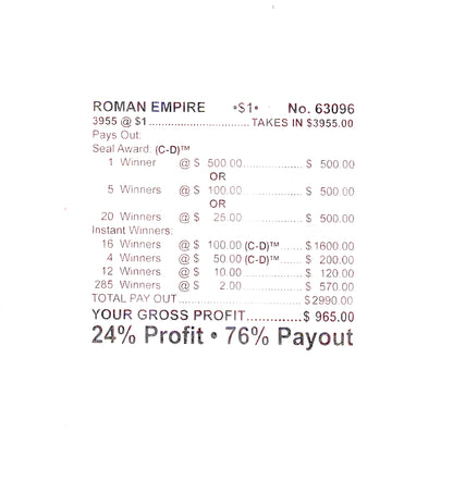 ROMAN EMPIRE 3,955 ct Chip