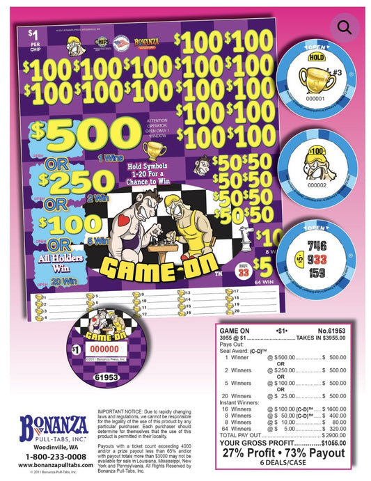 GAME ON 3,955 ct Chip