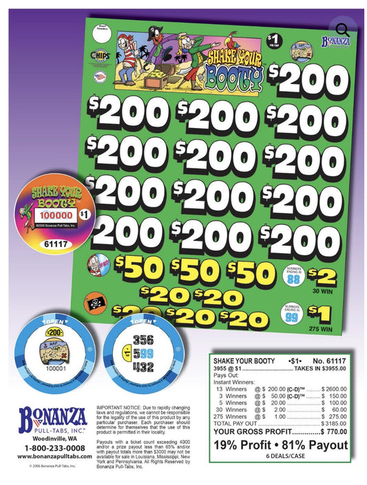 SHAKE YOUR BOOTY 3,955 ct- Chip