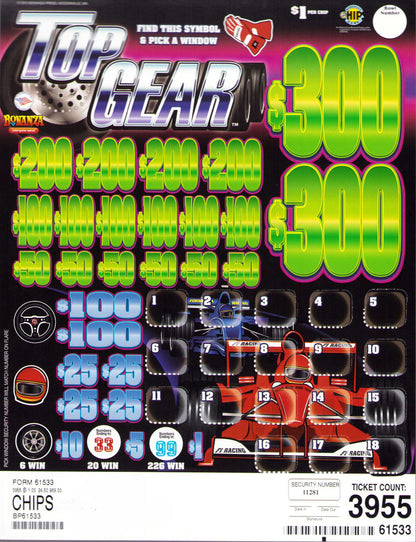 TOP GEAR 3,955 ct Chip