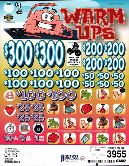 WARM UPS 3,955 ct Chip