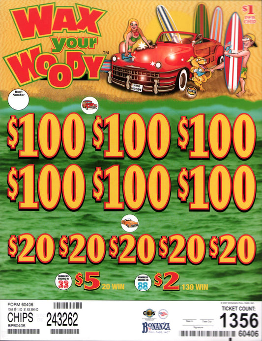 WAX YOUR WOODY 1,356 ct Chip
