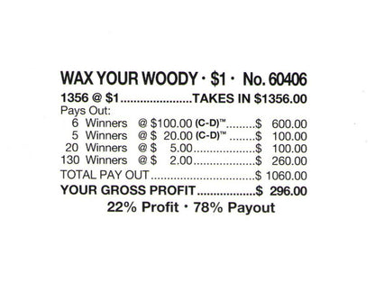 WAX YOUR WOODY 1,356 ct Chip