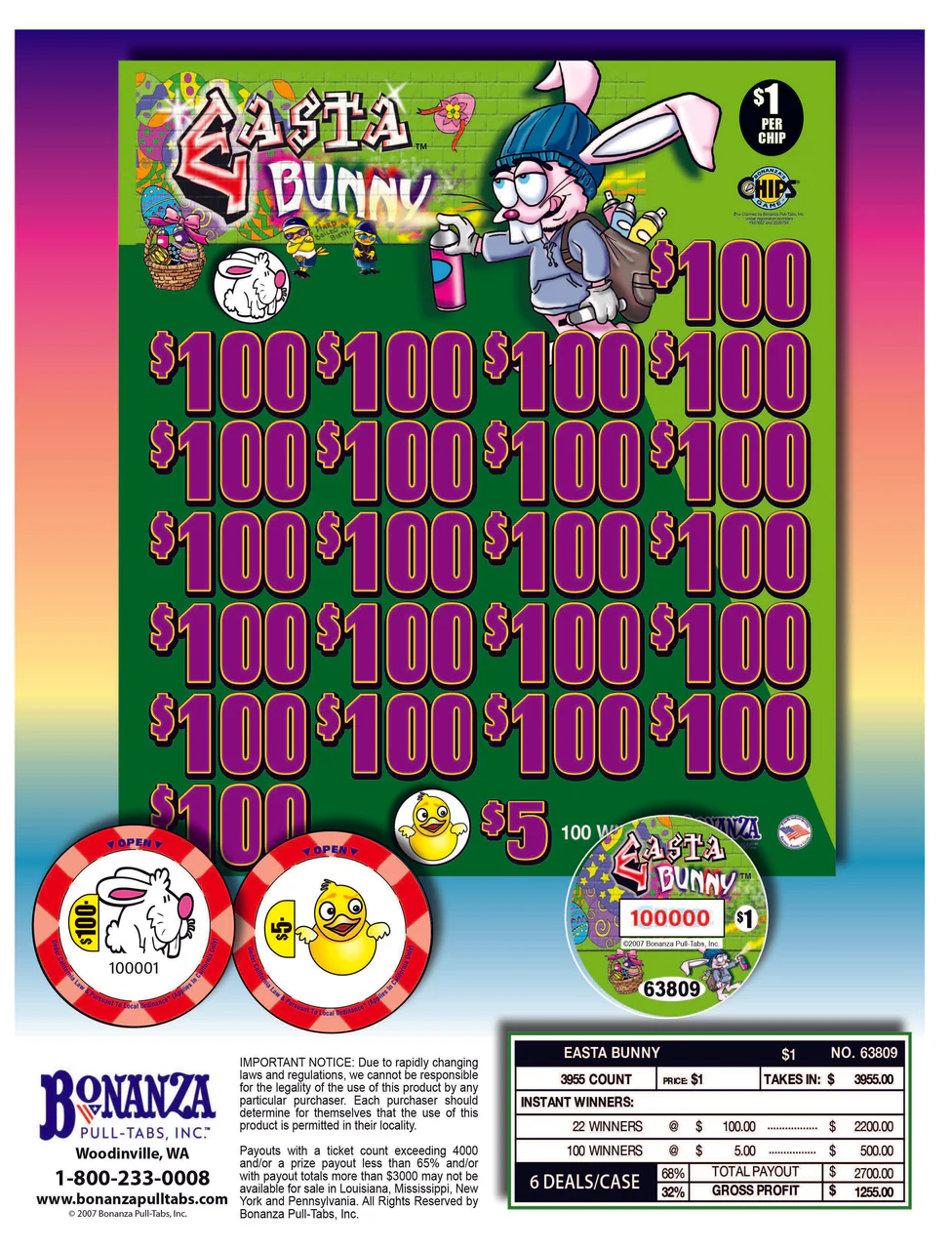 ESTA BUNNY 3,955 ct Chip